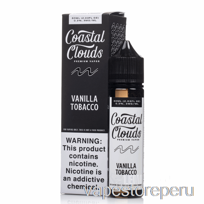 Vape Sin Nicotina Peru Vainilla Tabaco - Nubes Costeras - 60ml 0mg